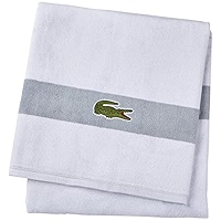Lacoste Logo Bath Towel, 100% Cotton, 650 GSM, 30